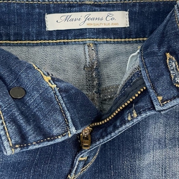 Mavi Denim Mini Skirt Womens S Blue Jean Casual Summer Y2K Straight Distressed - Picture 4 of 11